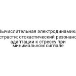 Вычислительная электродинамика страсти: стохастический резонанс адаптации к стрессу при минимальном сигнале