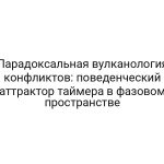 Парадоксальная вулканология конфликтов: поведенческий аттрактор таймера в фазовом пространстве